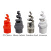 PP Spiral Nozzle Desulfurization Dust Removal Industrial Spray Head Cleaning Acid Proof Anti Clogging Washing Spiral Nozzle - Image 2