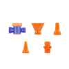 1/2 Plastic Cooling Pipe Universal Pipe Bamboo Oil Injection Snake Shaped Water Pipe with Switch Adjusting Spark Nozzle Curved Pipe - Image 5