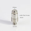 Stainless Steel Atomizing Nozzle Dedusting and Humidifying Lnn Nozzle High and Low Pressure Air Atomizing Nozzle - Image 3