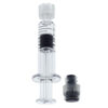 1ml/1cc Luer Lock Syringe with Measurement Mark Tip for CBD Oils EJuices Liquids Chemical (Gray Piston)