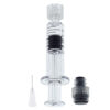 Measurement Mark Tip for CBD Oils EJuices Liquids Chemical (Gray Piston)1ml Luer Lock Syringe with 27G Needle Reusable