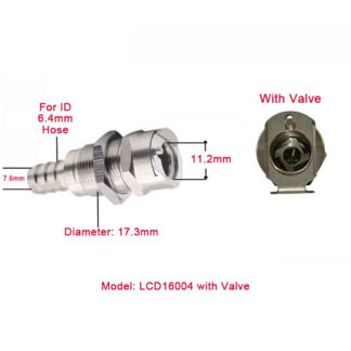 CPC LCD16004 Coolant Connector with Valve