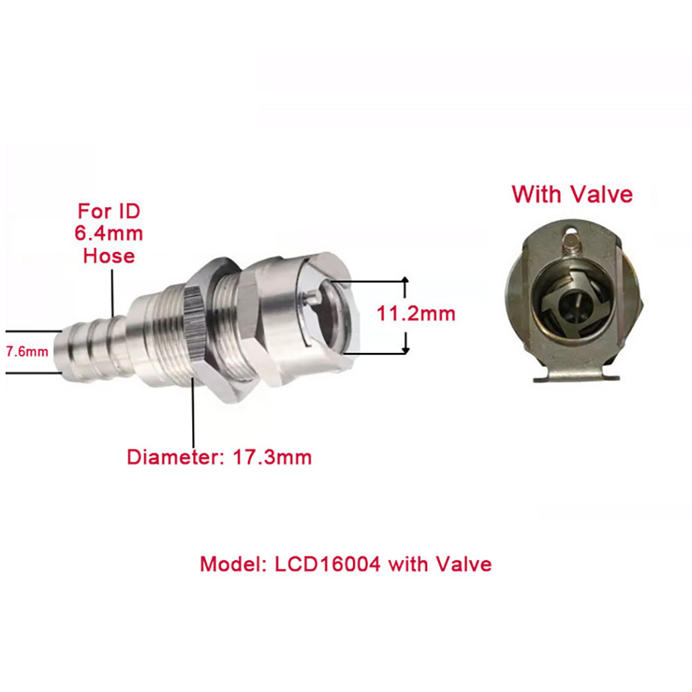 CPC LCD16004 Coolant Connector with Valve